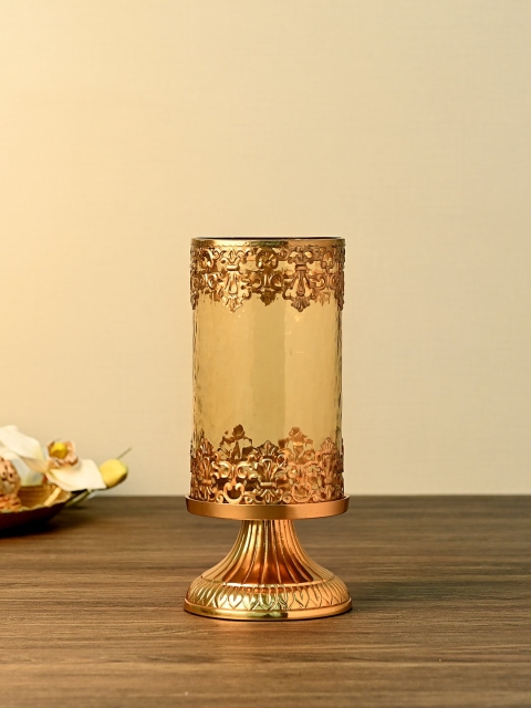 

Pure Home and Living Gold-Toned Aristocratic Hurricane Candle Holder