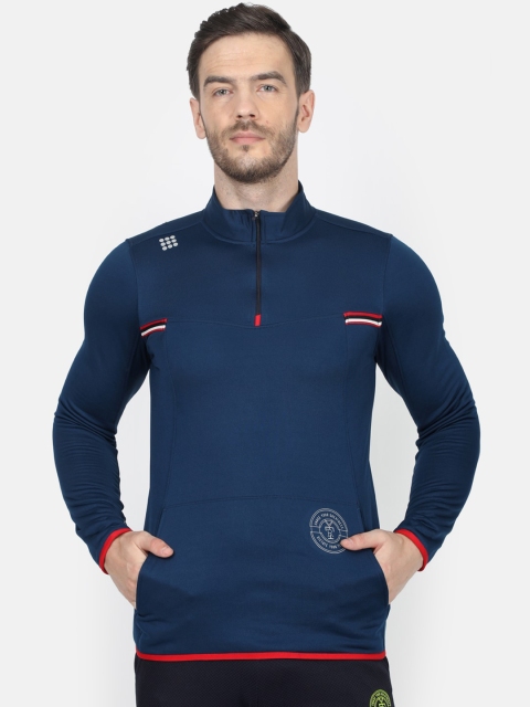 

rock.it Men Navy Blue Solid Sweatshirt