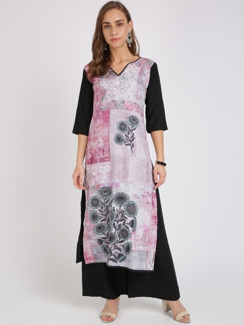 

Florence Women Pink & Off-White Printed Kurta with Palazzos