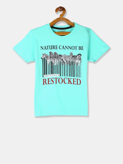 

Cherokee Boys Blue Printed Round Neck T-shirt