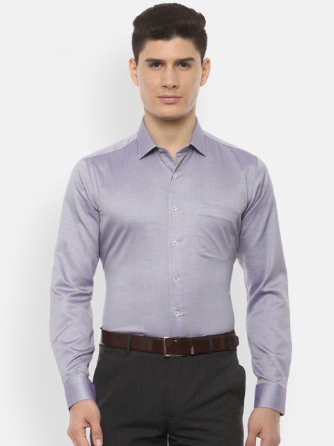 

Van Heusen Men Grey Slim Fit Self Design Formal Shirt