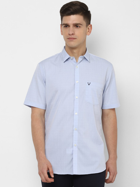 

Allen Solly Men Blue Slim Fit Checked Casual Shirt
