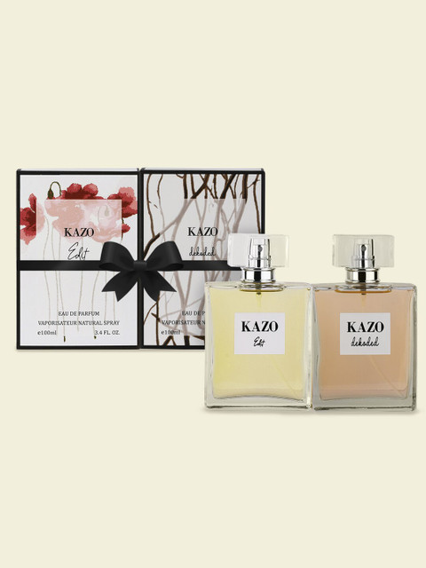 

Kazo Women Pack Of 2 Edit & Dekoded Eau de Parfum 200 ml, Transparent