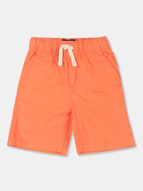 

The Childrens Place Boys Orange Solid Regular Fit Regular Shorts