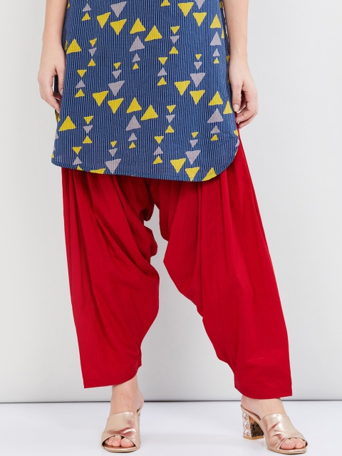 

max Women Red Solid Patiala Salwar