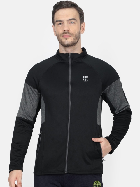 

rock.it Men Black & Grey Colourblocked Sweatshirt