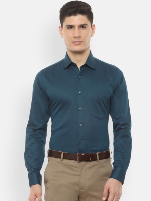 

Van Heusen Men Blue Slim Fit Solid Formal Shirt