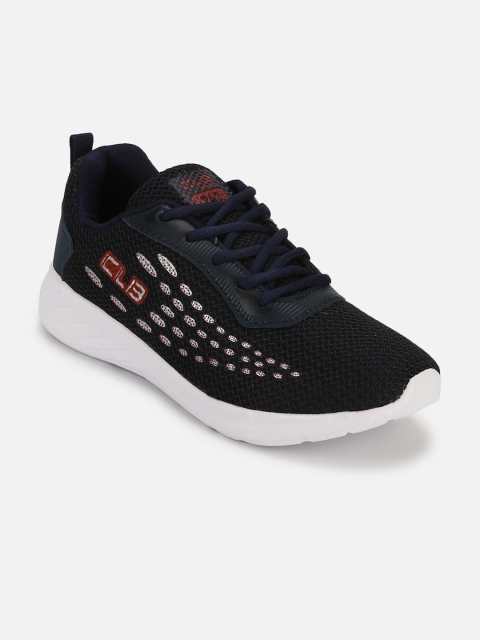 

Columbus Men Navy Blue & White Mesh Running Shoes