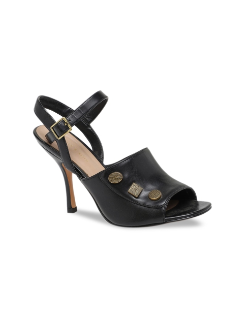 

CHARLES & KEITH Women Black Embellished Mules