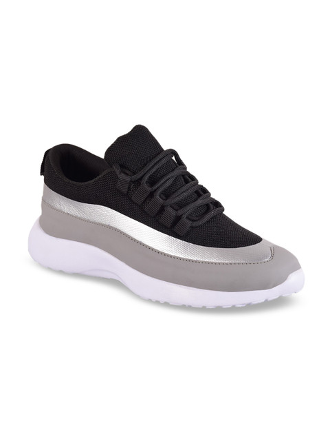 

Ferraiolo Men Black & Grey Colourbloked Sneakers