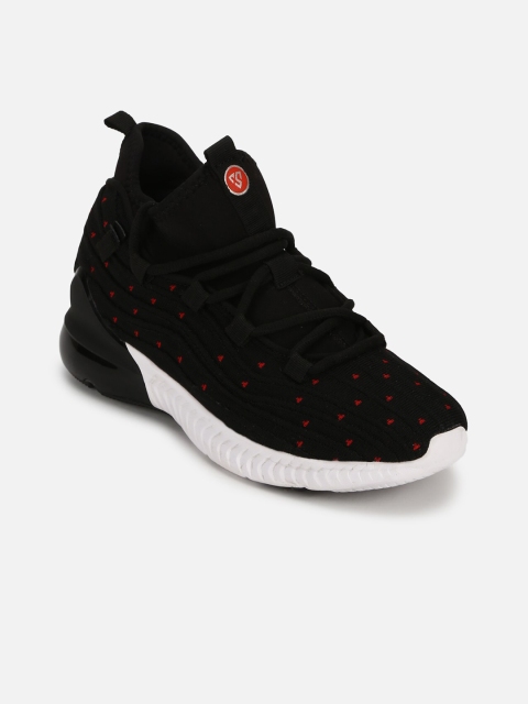 

Columbus Men Black Mesh Running Shoes