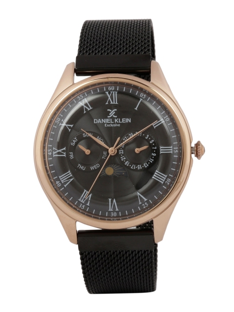 Daniel Klein Men Black Analogue Watch DK.1.12478-4
