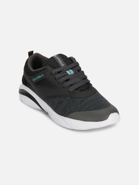 

Columbus Men Grey Mesh Running Shoes