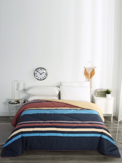 

URBAN DREAM Multicoloured Striped AC Room 120 GSM Double Bed Comforter, Multi