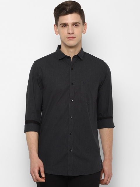 

Allen Solly Men Black Regular Fit Solid Casual Shirt