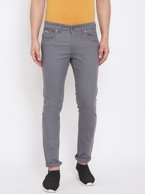 

American Archer Men Grey Skinny Fit Low-Rise Clean Look Stretchable Jeans