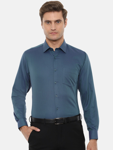 

Van Heusen Men Blue Regular Fit Solid Formal Shirt