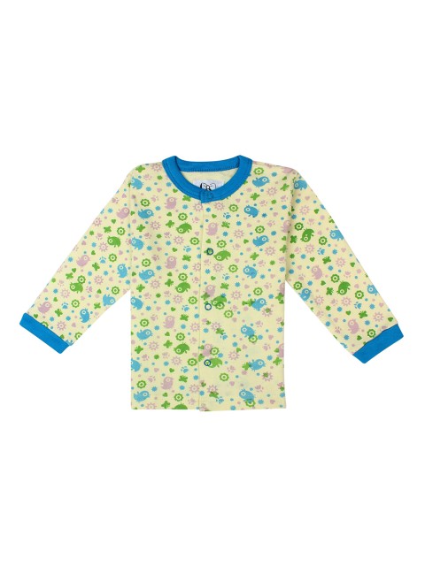 

FLENZA Unisex Kids Cream-Coloured Printed Round Neck T-shirt