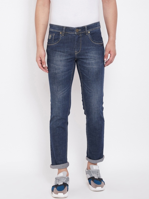 

American Archer Men Blue Slim Fit Low-Rise Low Distress Stretchable Jeans