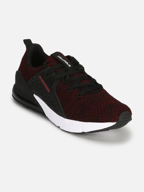 

Columbus Men Maroon Mesh Running Shoes