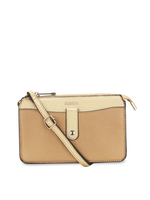 

ESBEDA Gold-Toned Colourblocked Sling Bag