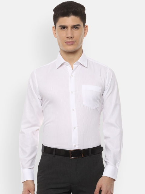 

Van Heusen Men White Slim Fit Solid Formal Shirt