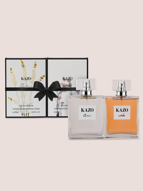 

Kazo Women Pack Of 2 Shi & Urb Eau de Parfum 200 ml, Transparent