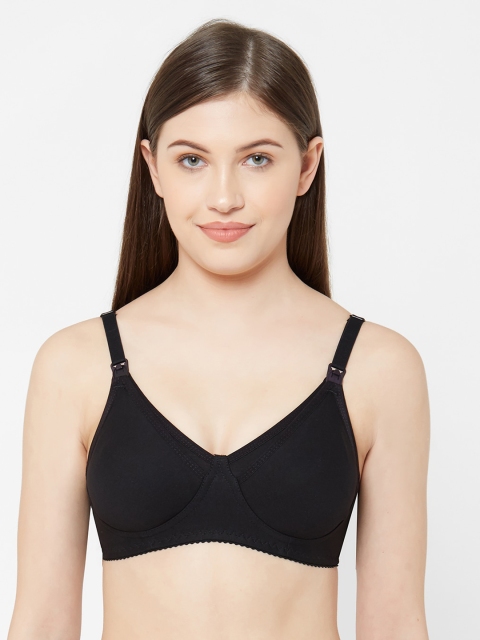 

Juliet Black Solid Non-Wired Non Padded Maternity Bra 010000800005734