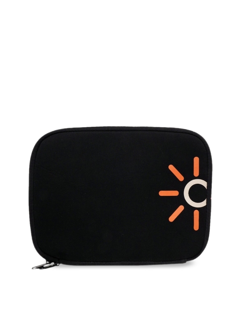 

Kara Unisex Black & Orange Printed Laptop Sleeve