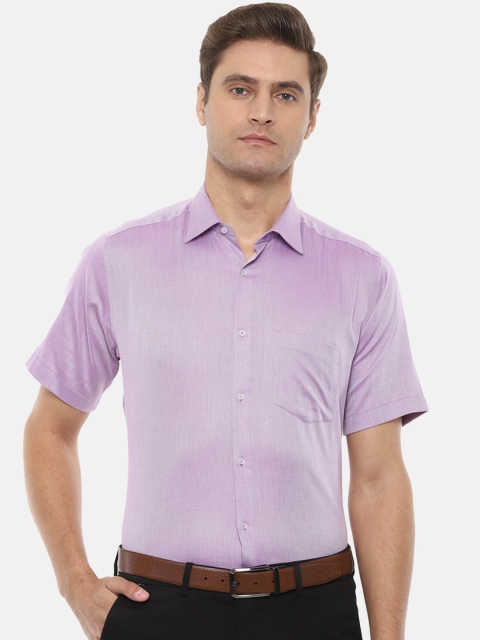 

Van Heusen Men Purple Regular Fit Self Design Formal Shirt