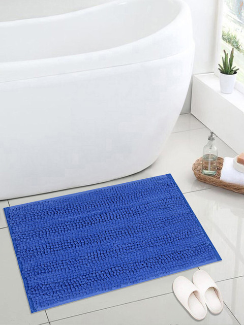 

Saral Home Blue Anti-Skid Bath Rug