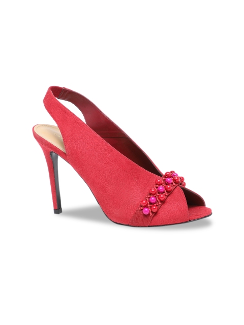 

CHARLES & KEITH Women Red Embellished Stilletos