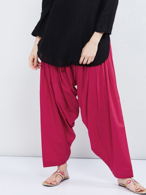 

max Women Fuchsia Pink Solid Patiala Salwar