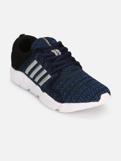 

Columbus Men Navy Blue Mesh Running Shoes
