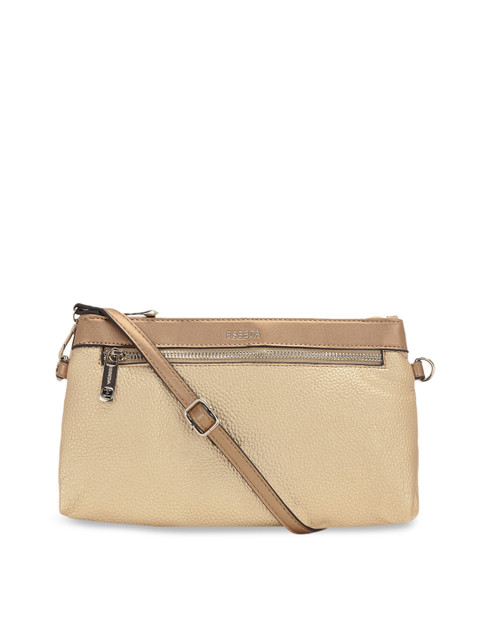 

ESBEDA Beige & Brown Colourblocked Sling Bag