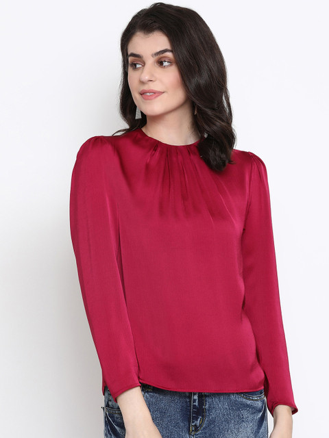 

Oxolloxo Women Maroon Solid Top