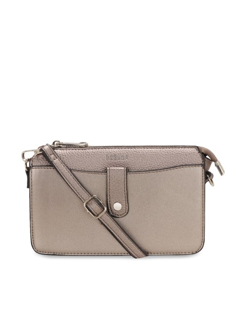 

ESBEDA Bronze-Toned Solid Sling Bag