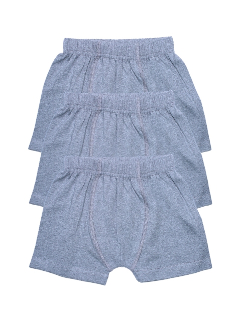 

KiddoPanti Boys Pack Of 3 Grey Melange Solid Boxers AW20BXR072