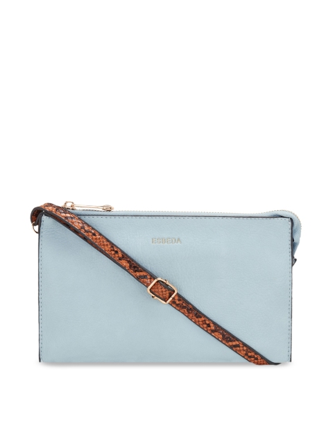 

ESBEDA Blue Textured Sling Bag