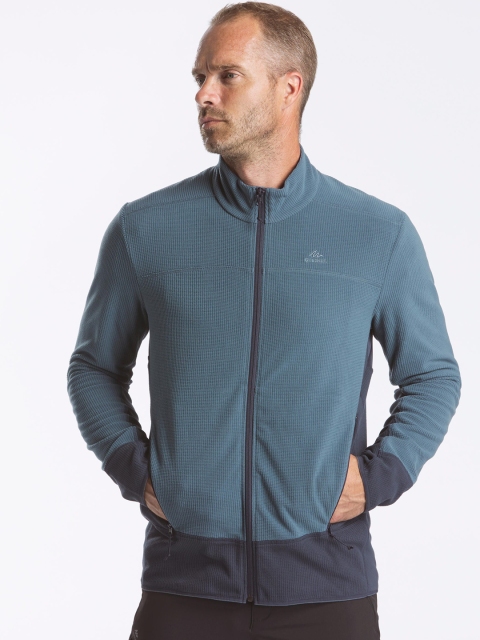 

Quechua By Decathlon Men Blue Solid Walking Fleece Insulator Sporty Jacket