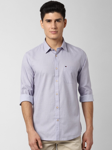 

Peter England Casuals Men Grey Regular Fit Printed Casual Shirt