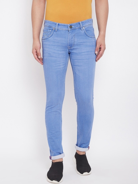 

American Archer Men Blue Skinny Fit Low-Rise Clean Look Stretchable Jeans