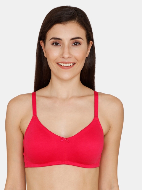 

Zivame Red Solid Non-Wired Non Padded T-shirt Bra ZI10J4FASH00RED