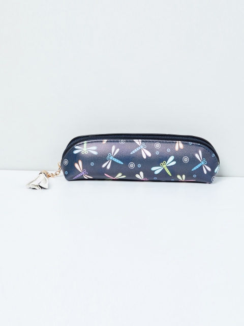 

max Navy Blue & Pink Printed Cosmetic Pouch