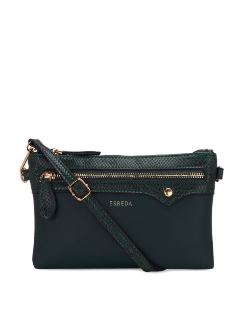 

ESBEDA Green Solid Sling Bag