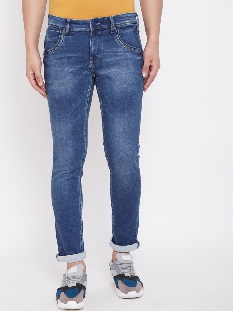 

American Archer Men Blue Skinny Fit Low-Rise Clean Look Stretchable Jeans