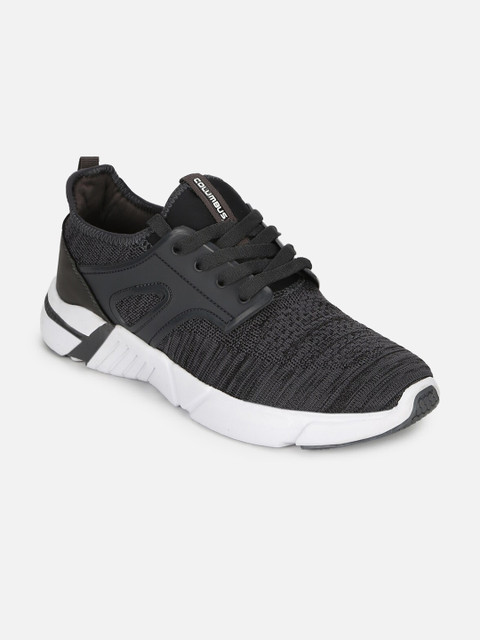 

Columbus Men Grey Mesh Running Shoes