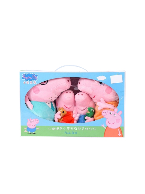 

Peppa Pig Kids Set Of 4 Pink & Blue Family Plush Gift Box Combo