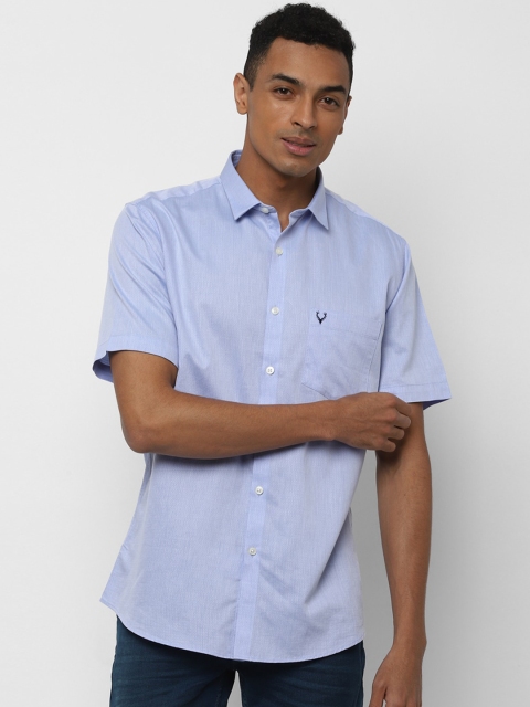 

Allen Solly Men Blue Regular Fit Self Design Casual Shirt