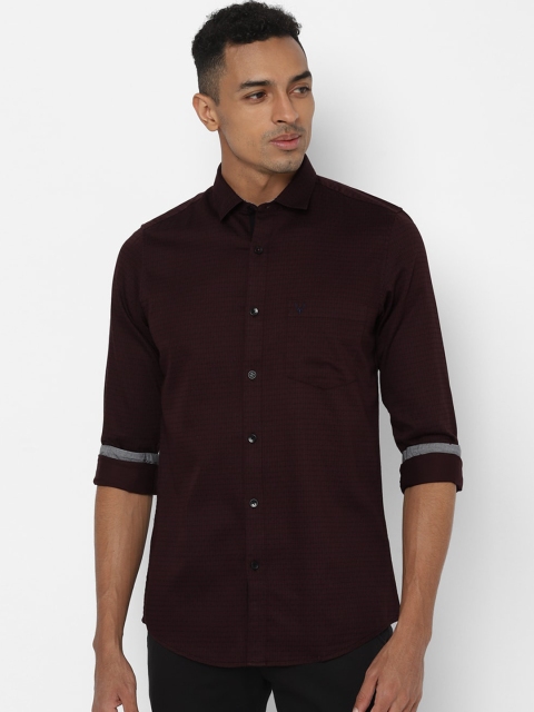 

Allen Solly Men Maroon Regular Fit Checked Casual Shirt